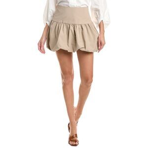 Lamarque Womens Marigold Bubble Mini Skirt, Green